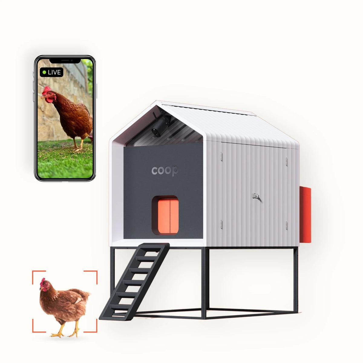 CoopCam 1080p WiFi chicken coop camera night vision motion alerts