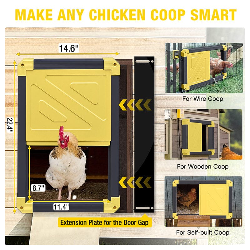 Automatic chicken coop door opener with light sensor and timer — CoopPilot USA