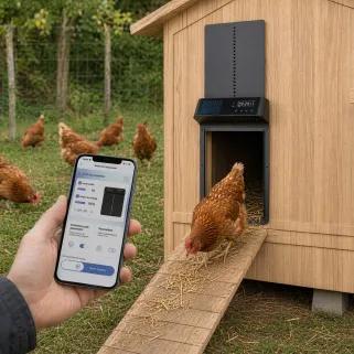 Solar powered chicken coop door opener and automation kit off-grid USA